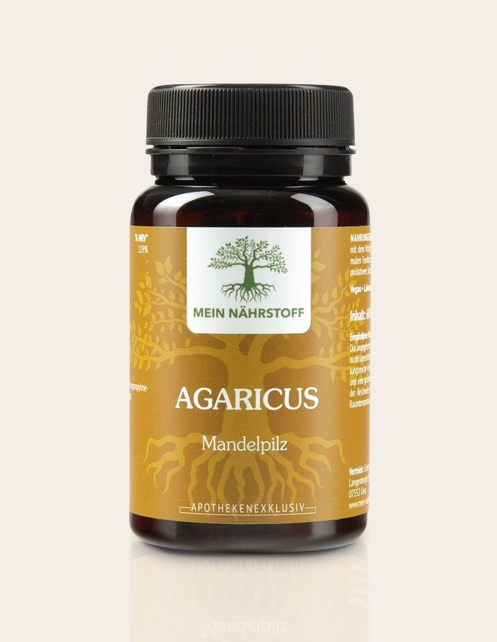 Agaricus Mandelpilz von MEIN NÄHRSTOFF – traditioneller Vitalpilz zur Unterstützung des Immunsystems und antioxidativen Zellschutzes